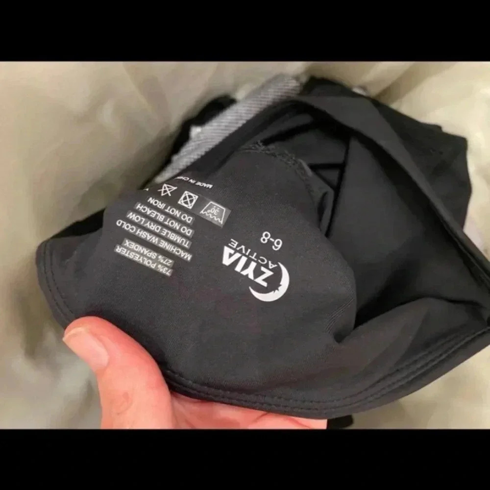 Zyia Active Womens Black Moto Leggings - Picture 6 of 6